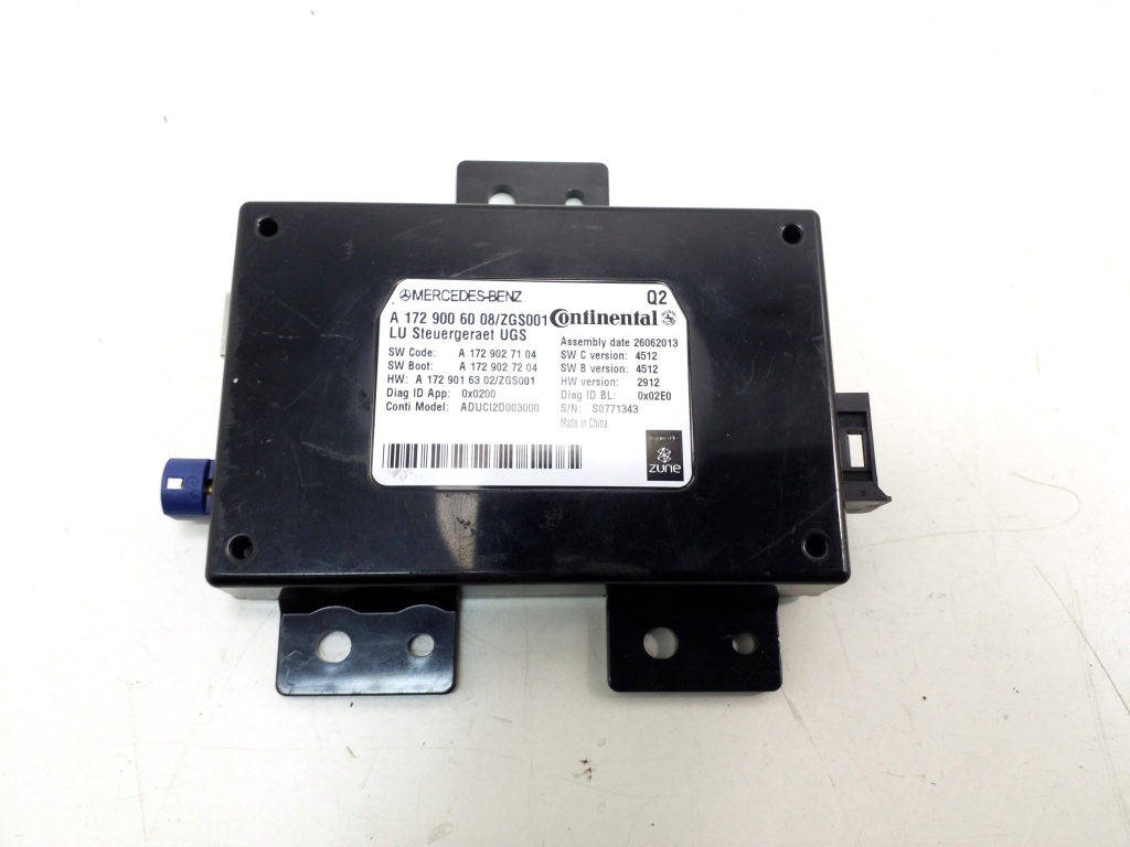 MERCEDES-BENZ CLA-Class C117 (2013-2016) Other Control Units A1729006008 20383895