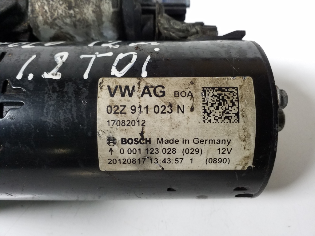 VOLKSWAGEN Polo 5 generation (2009-2017) Starter auto 02Z911023N, 02Z911023P 21902837