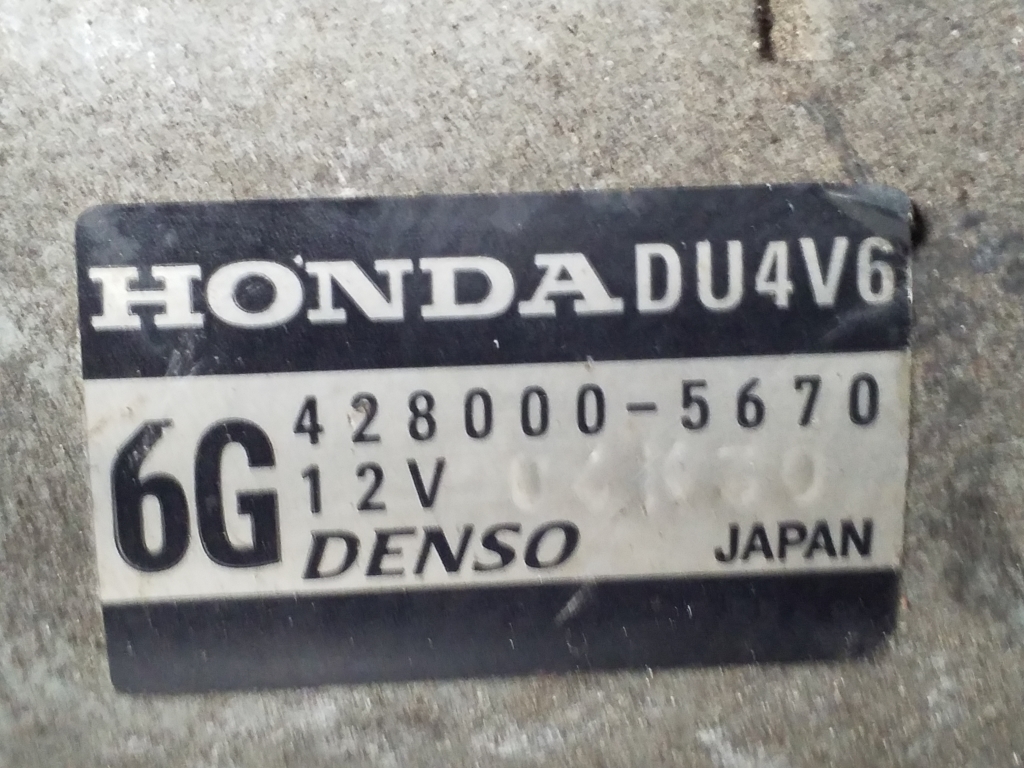 HONDA Accord 8 generation (2007-2015) Starter Motor DU4V6 21905150