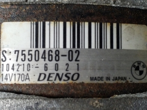 BMW 3 SERIES E90 (2004–2013) Generaator 7550468 - 5