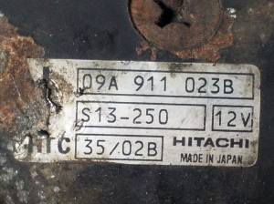 Volkswagen Sharan (1995–2010) Anlasser 09A911023B - 2