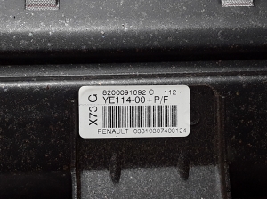 RENAULT Vel Satis (2002–2009) Passenger dashboard airbag 8200091692 - 3