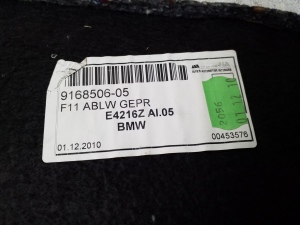 BMW 5 SERIES F11 (2010–2017) Trunk carpet 9168506 - 2