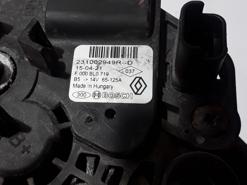 DACIA Dokker 1 generation (2012-2024) Alternator 231002949R 22384400