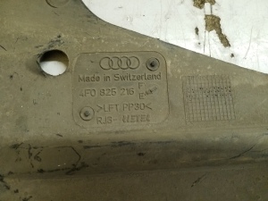 AUDI A6 C6 (2004–2011) Unterbodenschutz hinten 4F0825216E - 3