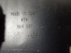 Volkswagen Sharan (1995–2010) Tagumine numbrimärgi hoidik MT4964981 - 2