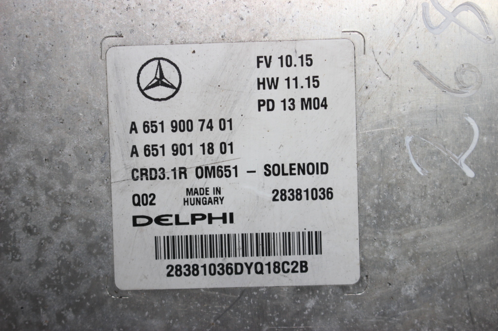 MERCEDES-BENZ SLK-Class R172 (2011-2020) Μονάδα ελέγχου κινητήρα ECU A6519007401 21905309