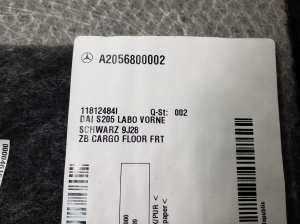 Mercedes Benz C-Class 205 (2014–2021) Trunk carpet A2056800002 - 2