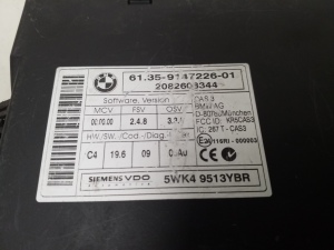 BMW 3 SERIES E91 (2005–2013) Steuergerät 9147226 - 3