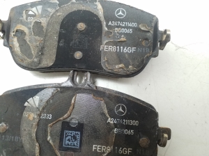 Mercedes Benz A-Class 177 (2018–2026) Piduriklotsid A0004207000 - 4