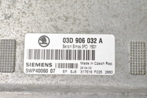 Skoda Fabia MK 1 (1999–2008) Motorsteuergerät 03D906032A - 3