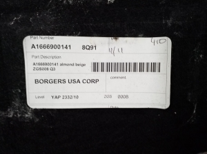 Mercedes Benz ML-Class 166 (2011–2015) Trunk side trim panel A1666900141 - 2