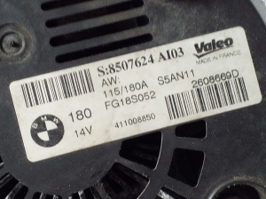 BMW 3 SERIES E90 (2004–2013) Generaator 8507624 - 4