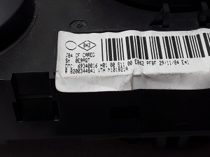RENAULT Scenic (2003–2010) Heater control panel 8200344841 - 2