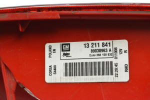 Opel Corsa D (2006–2014) Eckleuchte hinten 13211841 - 2