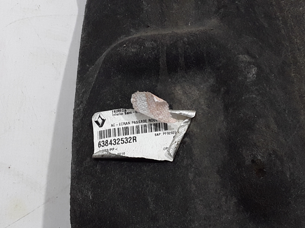 RENAULT Scenic 4 generation (2017-2023) Front Left Inner Fender Rear Part 638432532R 22384901