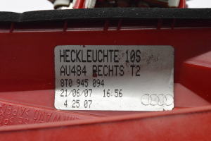 AUDI A5 (2007–2016) Rückleuchte Heckleuchte innen 8T0945094 - 4