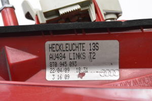 AUDI A5 (2007–2016) Rückleuchte Heckleuchte innen 8T0945093 - 2
