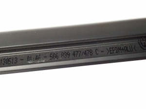 Volkswagen Golf VII (2012–2026) Fensterschachtleiste außen Tür hinten 5G6839477C - 3