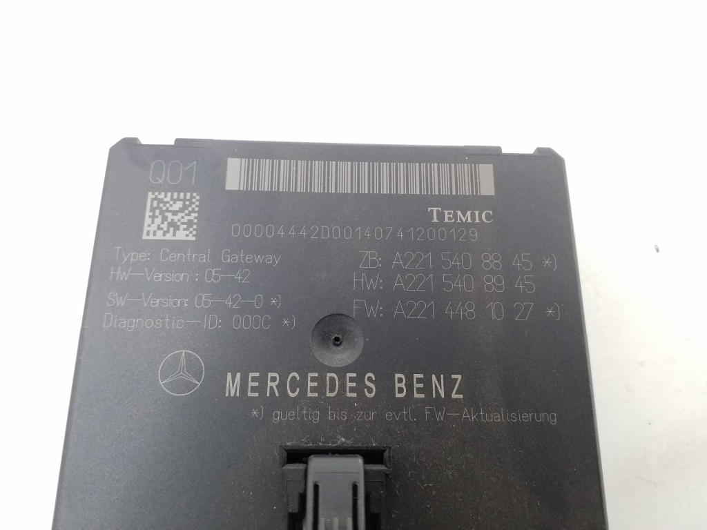 MERCEDES-BENZ S-Class W221 (2005-2013) Citau veidu vadības bloki A2215408845 20411251