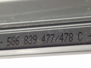 Volkswagen Golf VII (2012–2026) Zierleisten der hinteren Seitentüren 5G6839478C - 2