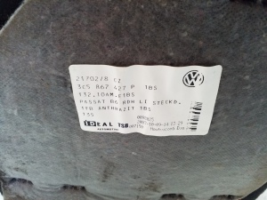 Volkswagen Passat B6 (2005–2010) Trunk side trim panel 3C5867427P - 2
