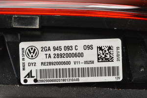 Volkswagen T-Roc (2017–2026) Tail light on trunk lid 2GA945093C - 2