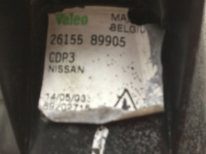 NISSAN Primera P12 (2001–2008) Front daytime running light 2615589905 - 2