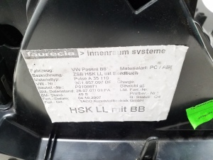 Volkswagen Passat B6 (2005–2010) Kindalaegas 3C1857097BF - 2