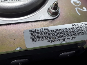 Kia Carens (1999–2006) Rooli turvapadi 0K2FB57K00 - 2