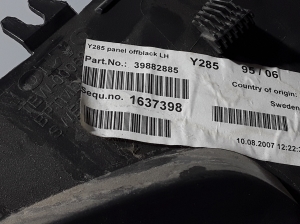 VOLVO XC70 (2007–2016) Trunk interior trim 39882885 - 2