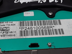 Dacia Sandero (2008–2012) Instrument cluster 248100568 - 2