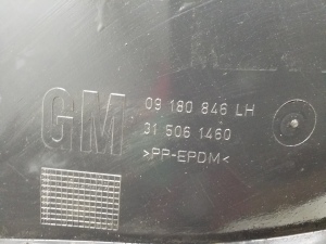 Opel Vectra C (2002–2008) Aizmugurējais apakšspārns 09180846 - 2