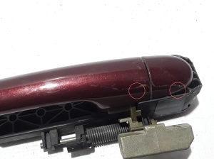RENAULT Laguna II (2001–2007) Front door external opening handle and its details - 4
