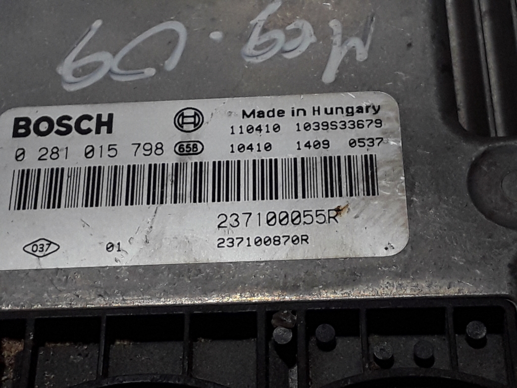 RENAULT Megane 3 generation (2008-2020) Engine Control Unit ECU 237100055R 22399378