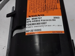 VOLVO S60 I (2000–2009) Priekšējā sēdekļa drošības spilvens 8686707 - 2