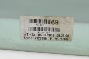 BMW 3 SERIES E93 (2004–2013) Tagumise külgukse kolmnurkklaas 7128386 - 2