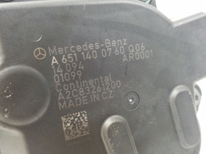 Mercedes Benz E-Class W212 (2009–2015) EGR-klapp A6511400760 - 4