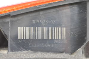 Volkswagen Golf VI (2008–2013) Tagatuli tagaluugil 5k0945093 - 4