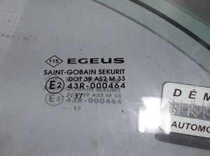 Opel Vivaro B (2014–2019) Priekšējo durvju stikls 803009537R - 3