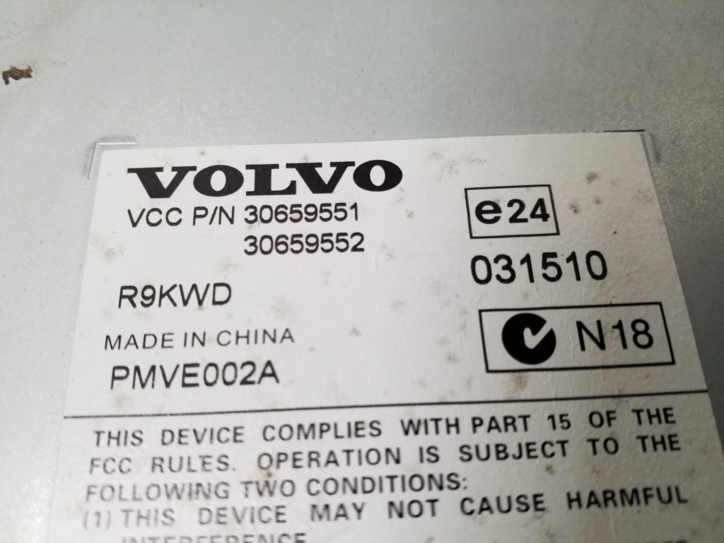 VOLVO S40 2 generation (2004-2012) Sound Amplifier 30659551 25078057