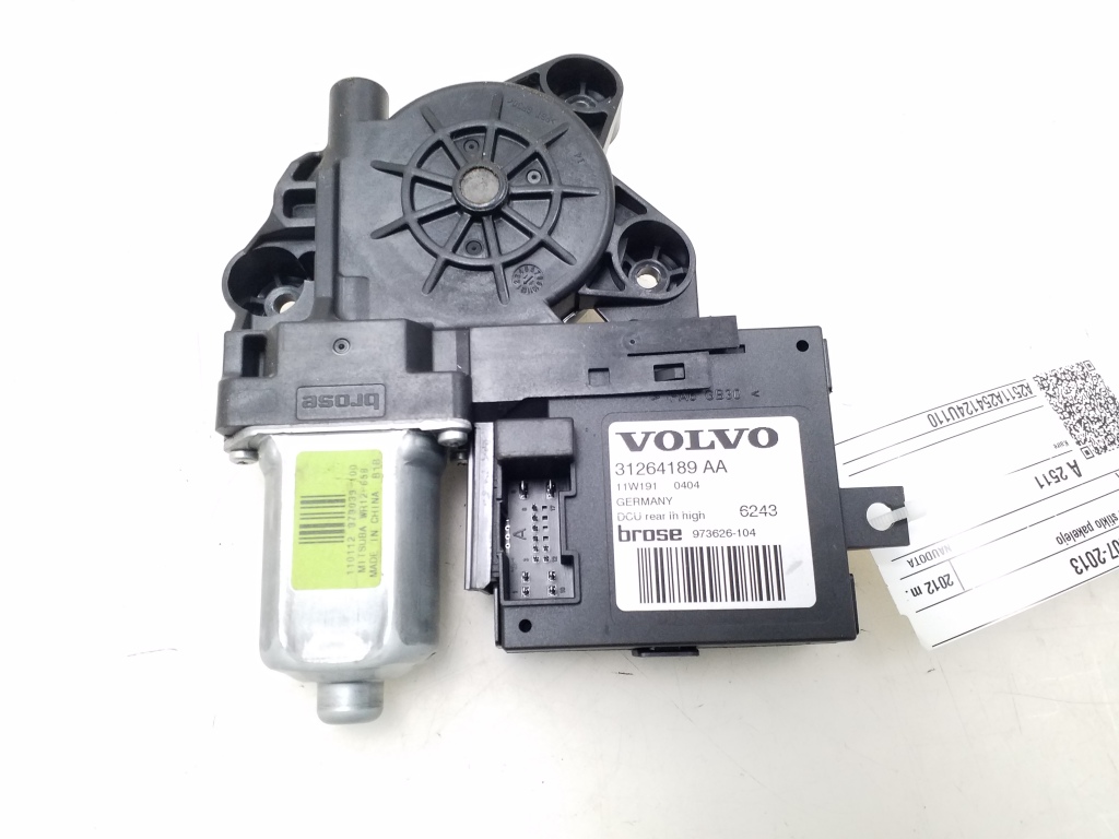 VOLVO S40 2 generation (2004-2012) Κινητήρας ελέγχου παραθύρου πίσω δεξιών πορτών 31264189AA 25077990