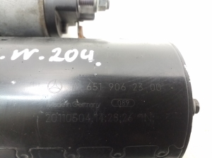 Mercedes Benz C-Class 204 (2007–2014) Anlasser A6519062300 - 2