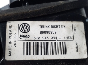 Volkswagen Golf VI (2008–2013) Tagatuli tagaluugil 5K0945094J - 2