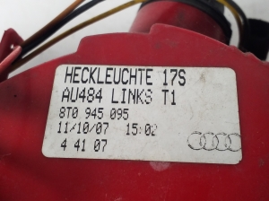 AUDI S5 8T3 (2007–2016) Eckleuchte hinten 8T0945095 - 2