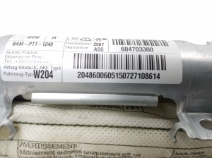 Mercedes Benz C-Class 204 (2007–2014) Katuse turvapadi A2048600605 - 2