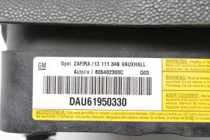 Opel Zafira B (2005–2014) Stūres drošības spilvens 13111349 - 3