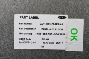 Ford B-MAX (2012–2018) Trunk interior trim AV11R11578AE3JA6 - 2