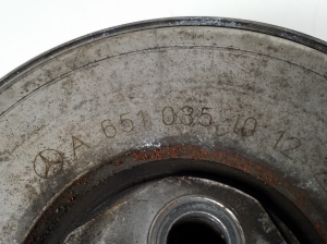 Mercedes Benz C-Class 204 (2007–2014) Crankshaft pulley A6510351012 - 2
