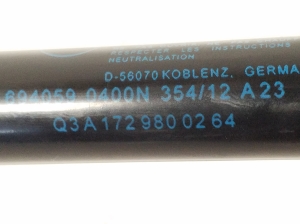 Mercedes Benz SLK-Class 172 (2011–2026) Heckklappendämpfer A1729800264 - 2